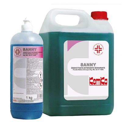 SANNY DETERGENTE DISINFETTANTE DEODORANTE LT.1 KEMIKA