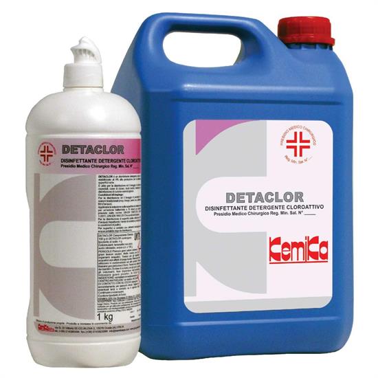 DETACLOR DISINFETTANTE DETERGENTE CLORO ATTIVO KG.5 KEMIKA