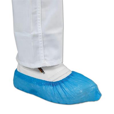 COPRISCARPE MONOUSO IN POLIETILENE BLU PZ.100