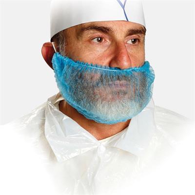 COPRIBARBA IN POLIPROPILENE BLU PZ.100