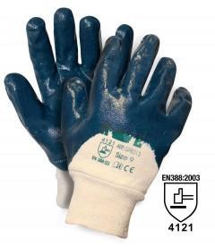 GUANTI NBR PESANTE MANICHETTA TELA PALMO TG.10