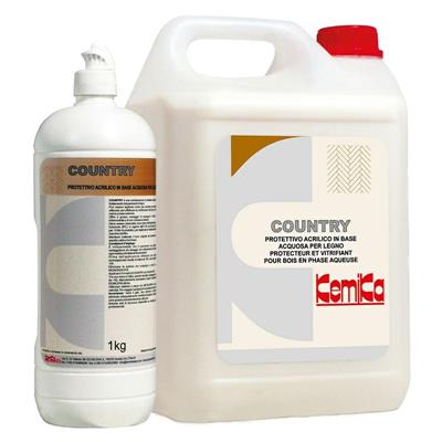 COUNTRY PROTETTIVO ACRILICO PER LEGNO E PARQUETS KG.5 KEMIKA