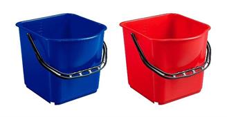 SECCHIO IN PLASTICA ROSSO LT.15