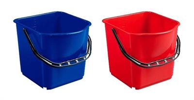 SECCHIO IN PLASTICA ROSSO LT.15