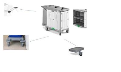 CARRELLO ALPHA HOTEL 0603003 C/PARACOLPI E APPENDICE